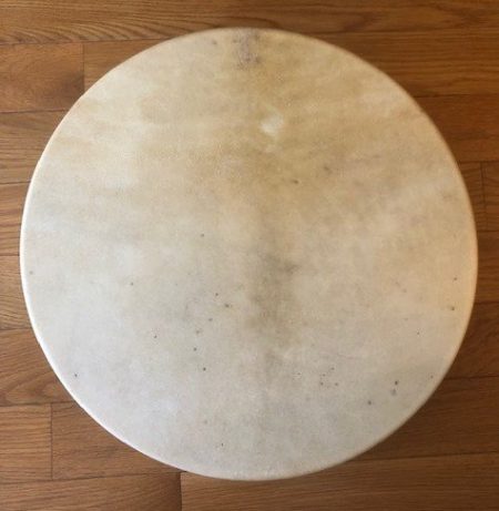 18" X 3" Authentic Native American Hand Drum & Drum Stick - TREATED and SEALED