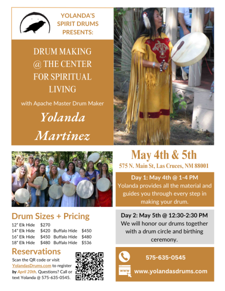 Drum Making Workshop: May 4th & 5th in Las Cruces, NM