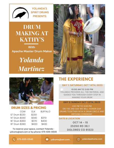 Drum Making Workshop: Oct 14th and Oct 15th 2023